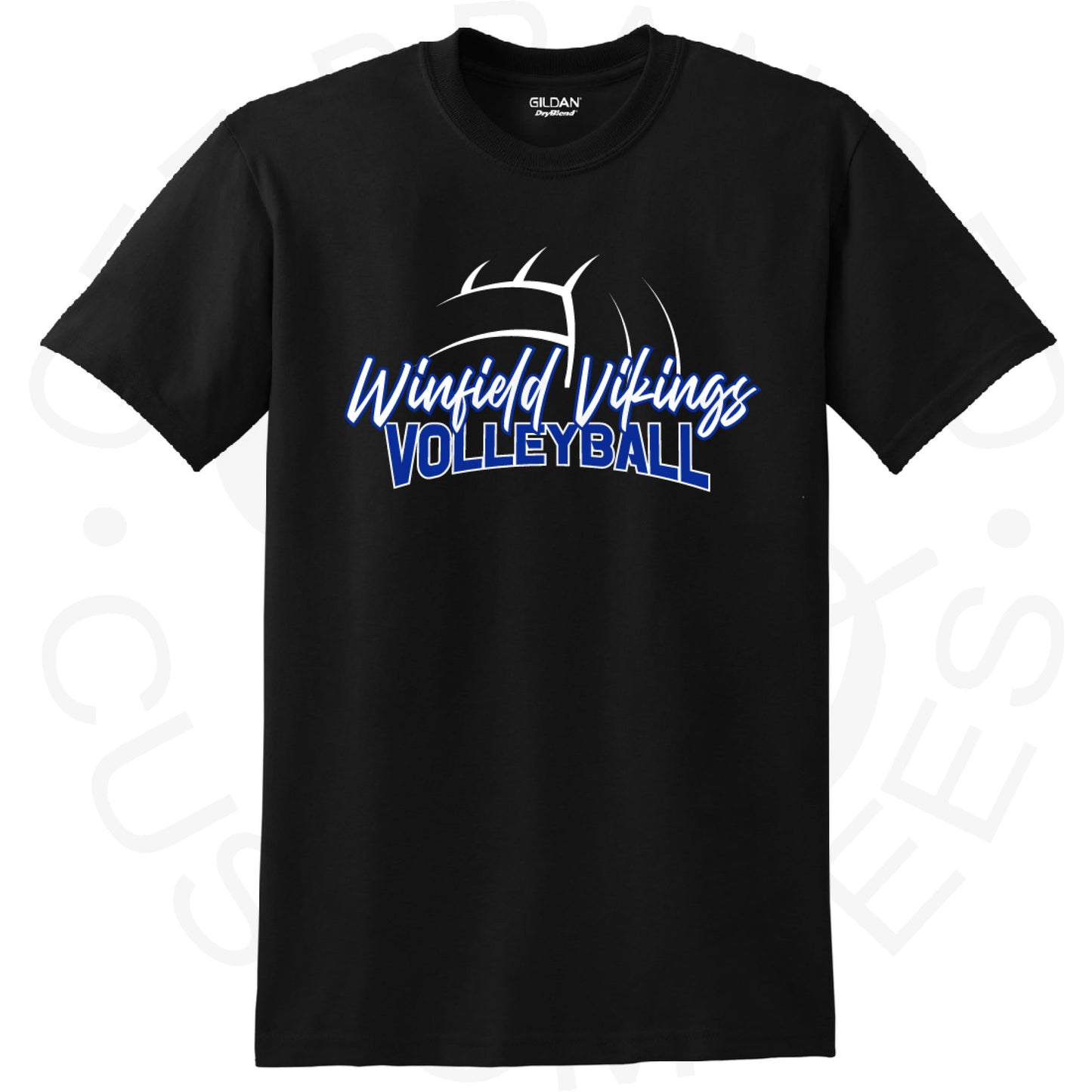 2024 Winfield Vikings Volleyball Bella Canvas Short Sleeved