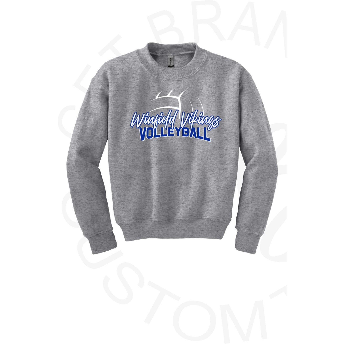 2024 Winfield Vikings Volleyball Crew Sweatshirt - SM