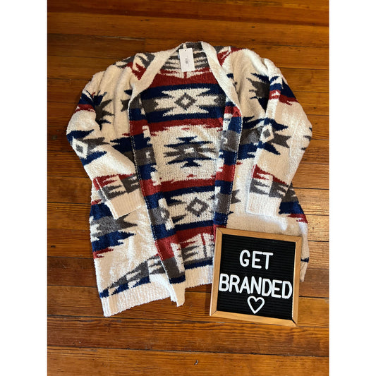 Aztec Reversible Cardigan - One Size