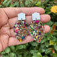 Christmas Light Earrings Holiday Earrings - Apparel &