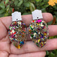 Christmas Light Earrings Holiday Earrings - Apparel &