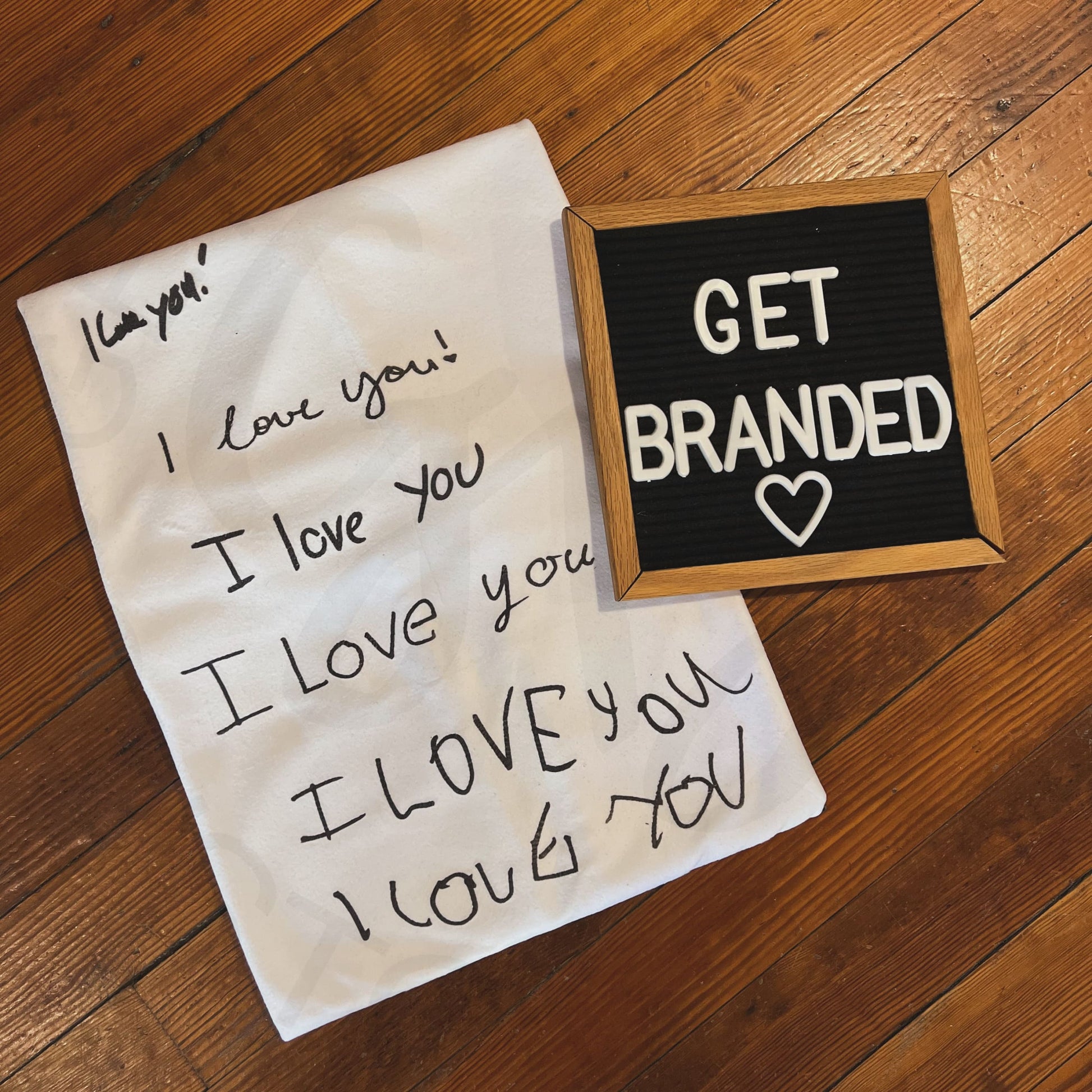 Custom Handwriting Blanket