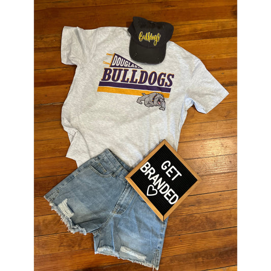 Douglass Bulldogs Heathered Pennant Tee