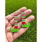 Elf Leg Dangle | Christmas Earrings - Apparel & Accessories