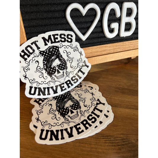 Hot Mess University Decal