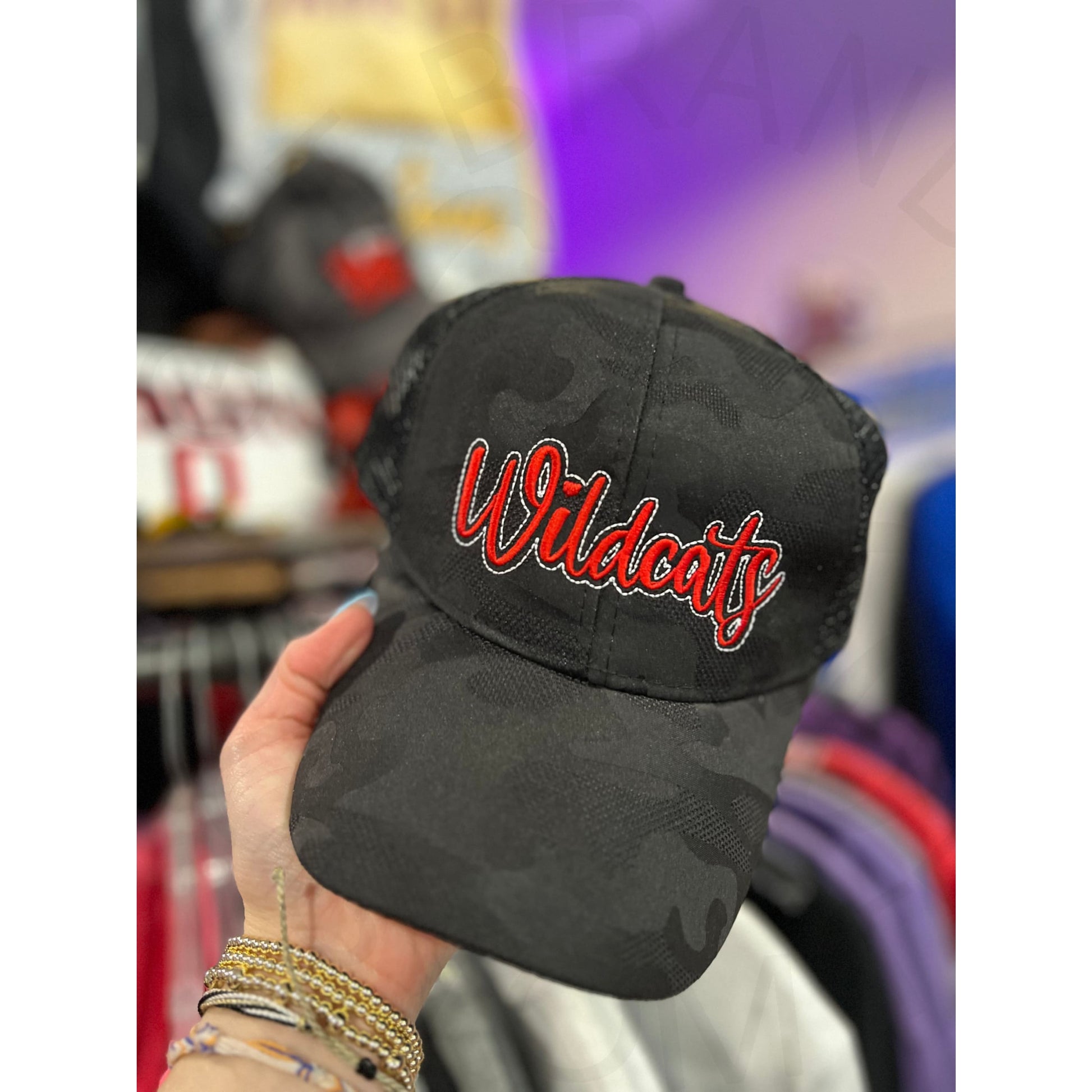 Ladies Wildcats Cap - Black Camo