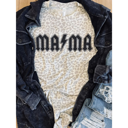 Mama Bolt Leopard Tee