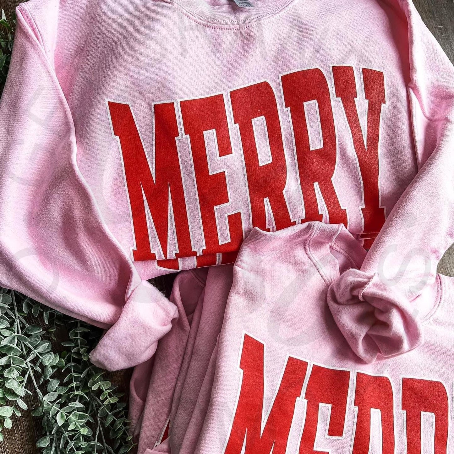 Merry | Varsity Style | Pink | Sweatshirt - Apparel &