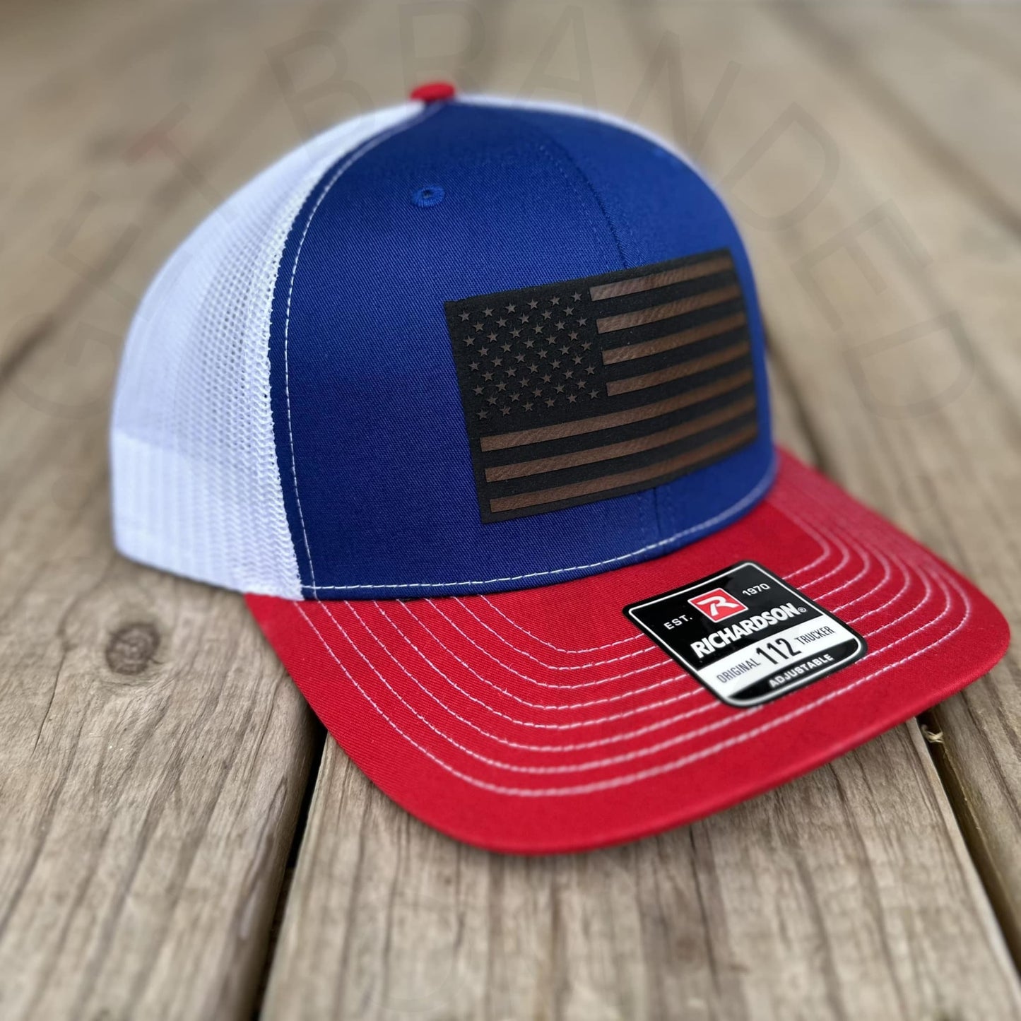 Custom Richardson American Flag Trucker Hat - Design Trucker Hats Online at