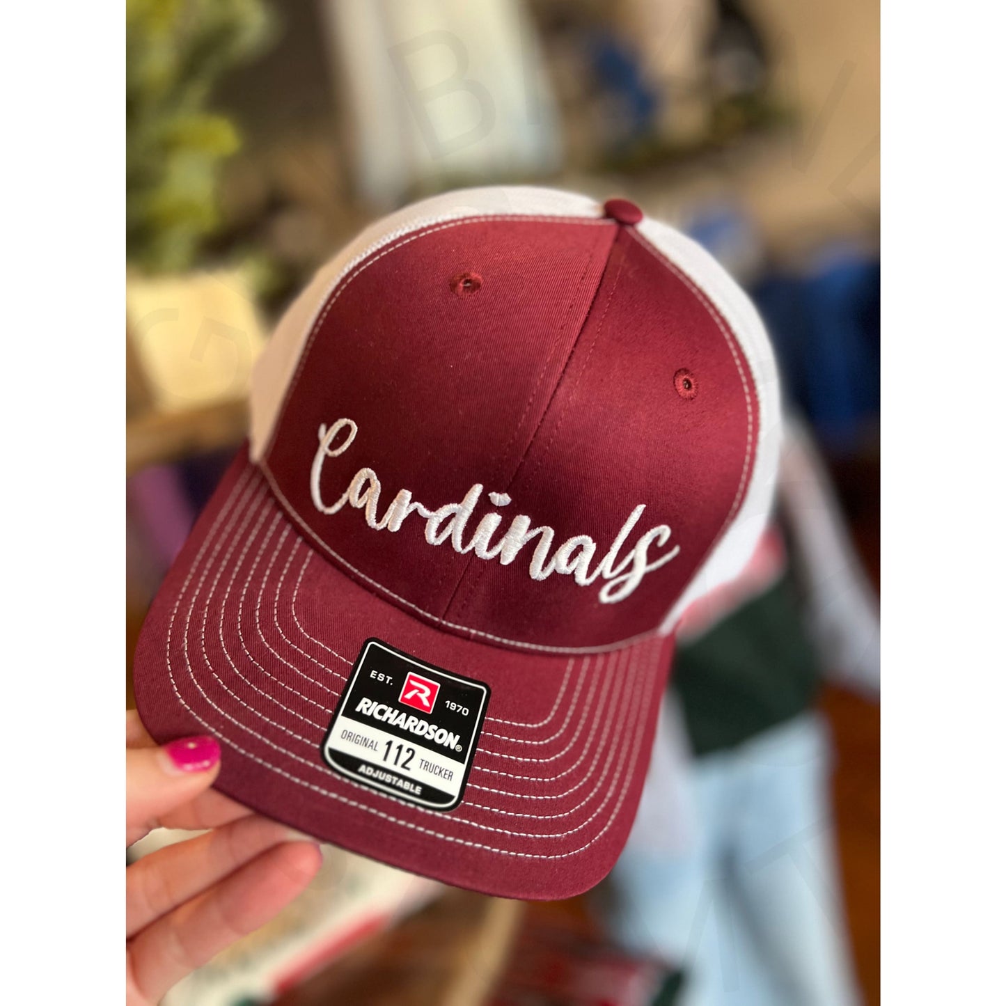 Richardson 112 Scripty Cursive Trucker Hat - Cardinals