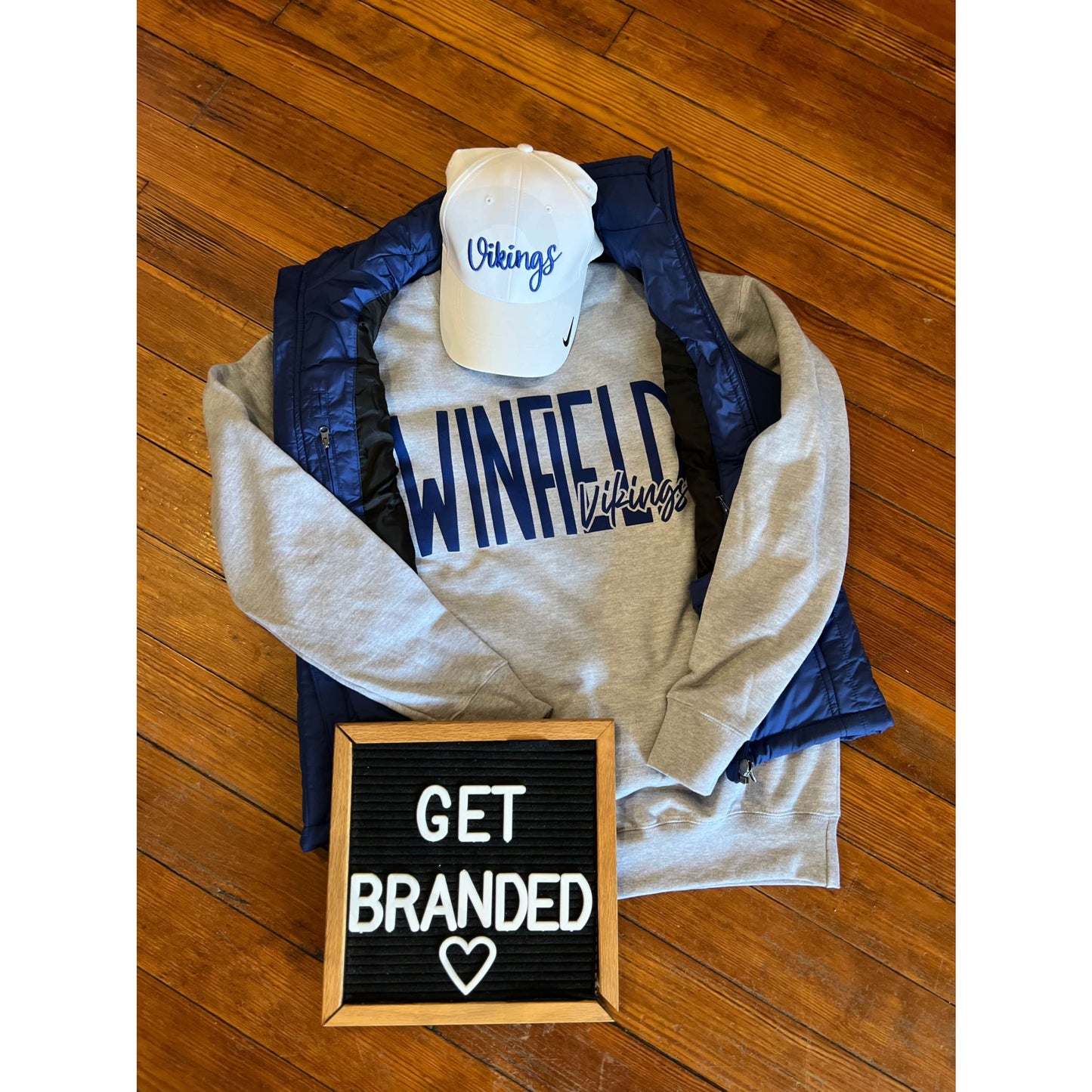 Winfield Vikings Royal Puff Sweatshirt