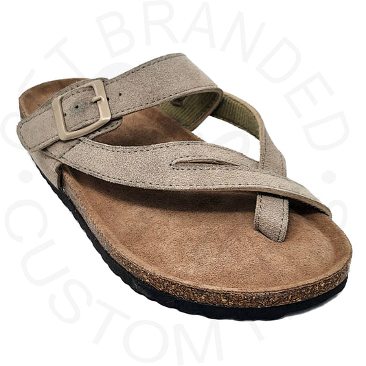 Woven Leather Toe Strap Sandal - Apparel & Accessories
