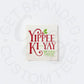 Yippee Ki-Yay Mother Fucker holiday Swedish dishcloth -