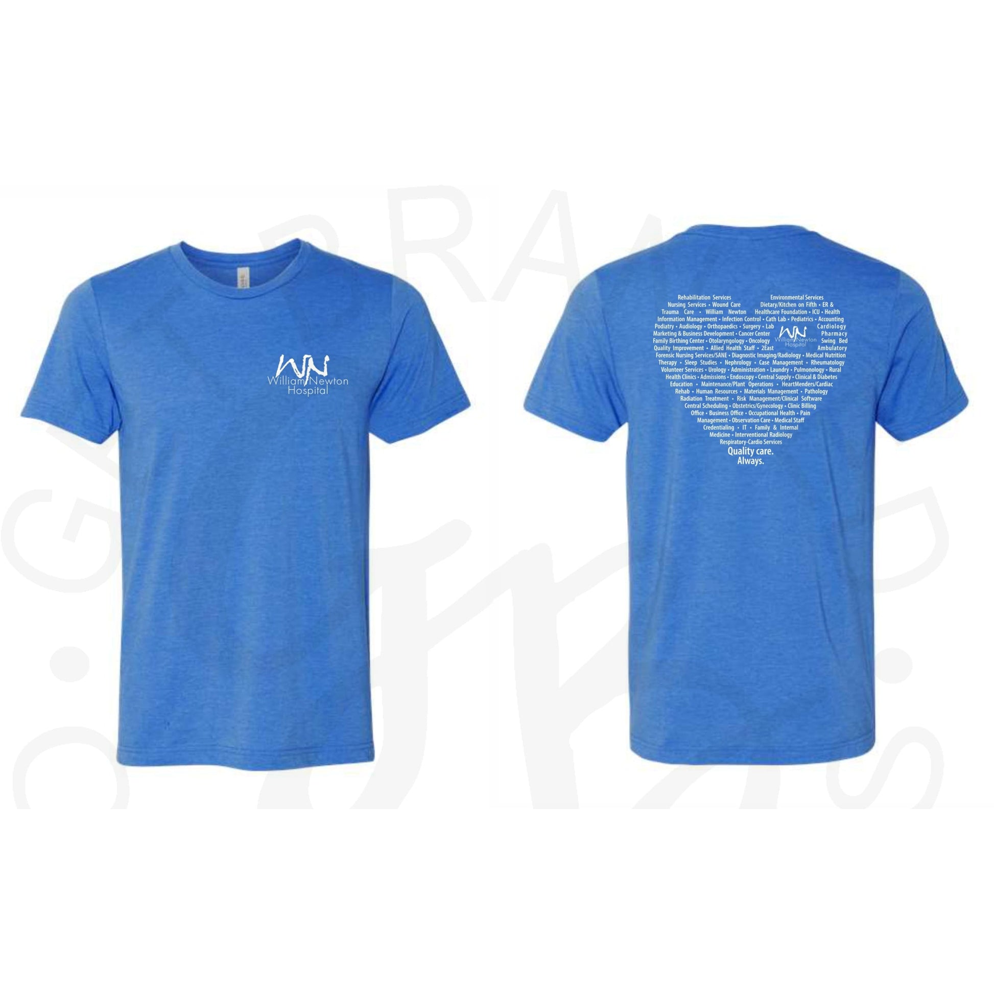 WNH Heart Department Port & Co Tee - SM / Short Sleeve /